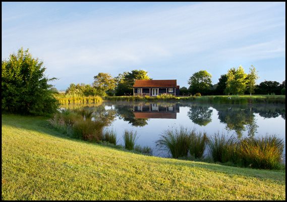 Holiday Lodge on fishing lake in Suffolk